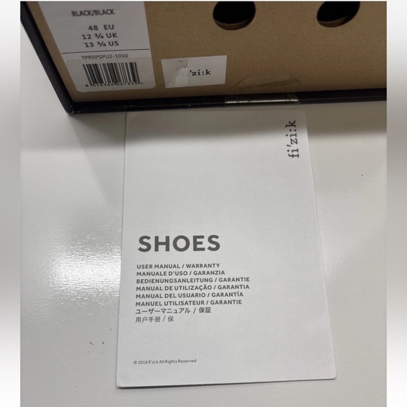 NIB Fi’zi:k Tempo Powerstrap R5 Cycling Shoes - Picture 8 of 8